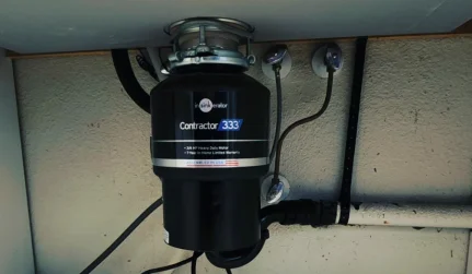 garbage disposal installation