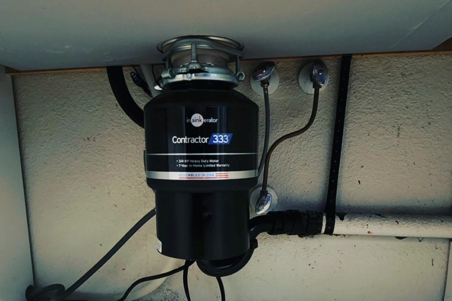 garbage disposal installation